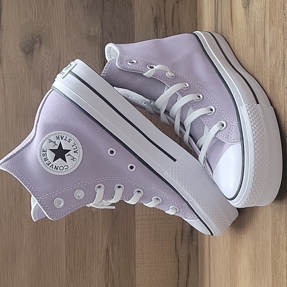 Converse Women's High-Top Sneakers - Light Purple - Picture 2 of 12